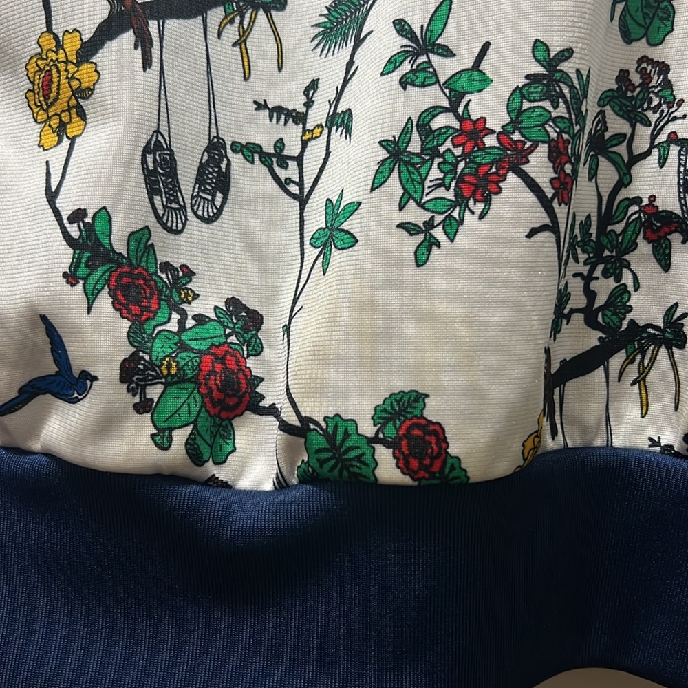 Adidas White Floral Track Jacket - Picture 8 of 10